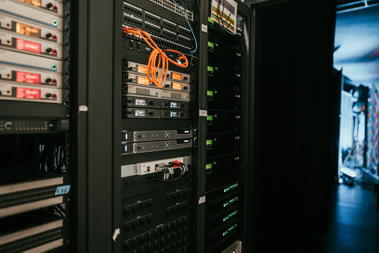 Server room — in-country inference and data sovereignty in India