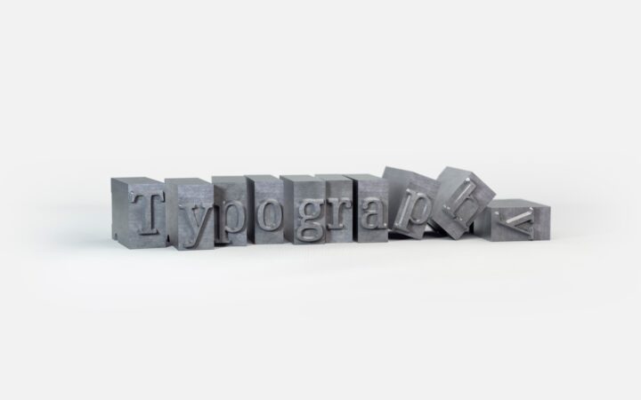 Letterpress type blocks — naming an AI company