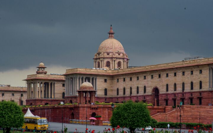 Responsible AI India: NITI Aayog principles and AI governance, represented by the Secretariat Building housing Indian government ministries in New Delhi